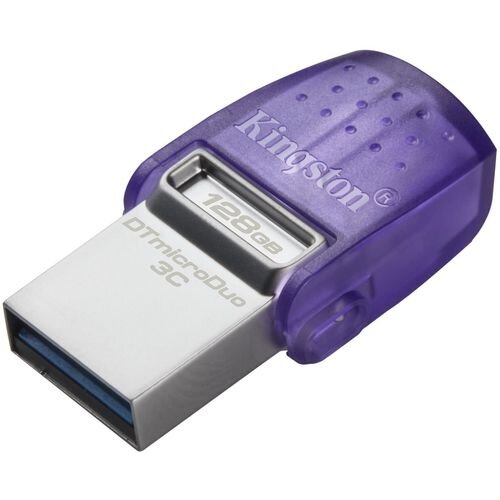 128GB KINGSTON DTDUO3CG3/128Gb MicroDuo USB 3.2 G1 2 porta : USB type A+ usb TYPE C ljubicasta kapic